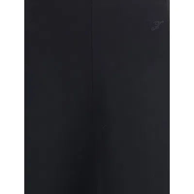 Jacquemus Triangle Midi Skirt Flared Hem In Black