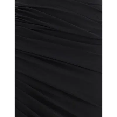 Jacquemus Asymmetrical Dress Square In Black