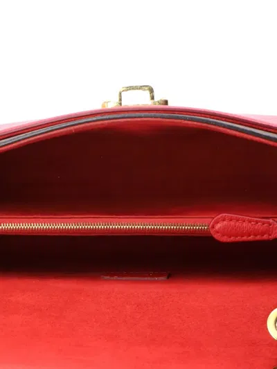 Pre-owned Louis Vuitton Victoire Handbag Monogram Canvas And Leather Shoulder Bag In Brown