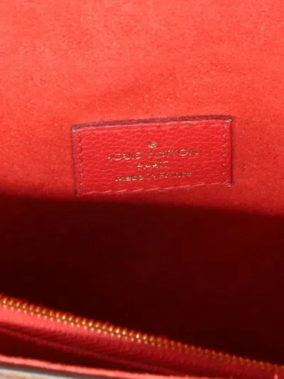 Pre-owned Louis Vuitton Victoire Handbag Monogram Canvas And Leather Shoulder Bag In Brown