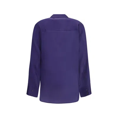 Khaite Semi-sheer Herschel Women's Top In Purple