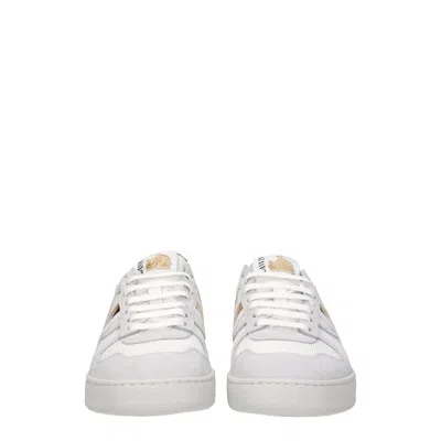Lanvin White Fabric Low Top Women's Sneakers In White