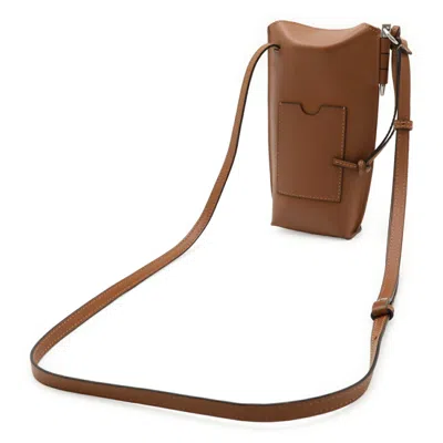 Pre-owned Loewe Black Brown Leather Pochette Pouch Shoulder Bag () In Multi