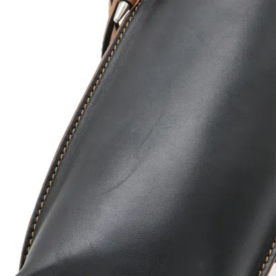 Pre-owned Loewe Black Brown Leather Pochette Pouch Shoulder Bag () In Multi
