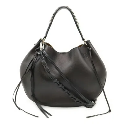 Pre-owned Loewe Black Leather Shoulder Bag ()