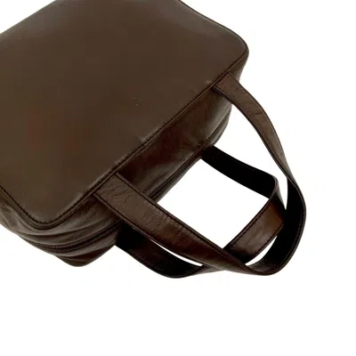 Pre-owned Loewe Brown Leather Boston Bag Handbag Tote Bag ()