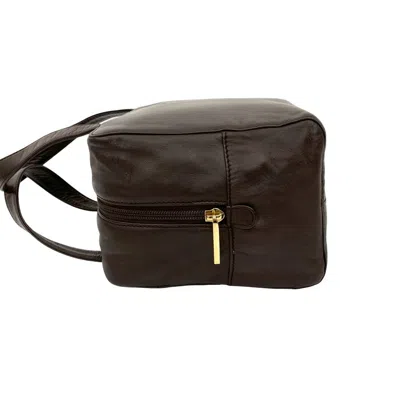 Pre-owned Loewe Brown Leather Boston Bag Handbag Tote Bag ()