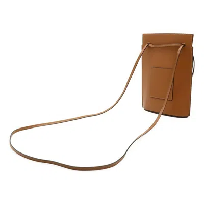 Pre-owned Loewe Brown Leather Pochette Pouch Shoulder Bag ()
