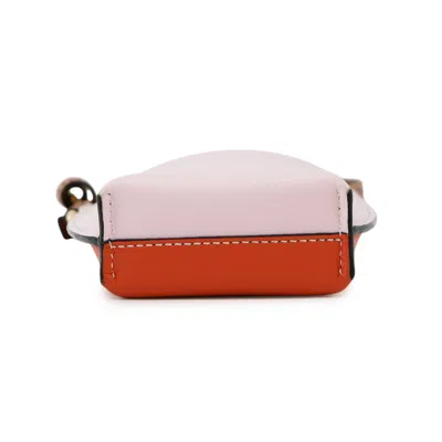 Pre-owned Loewe Brown Orange Pink Leather Pochette Shoulder Bag ()