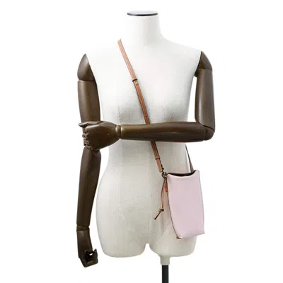 Pre-owned Loewe Brown Orange Pink Leather Pochette Shoulder Bag ()