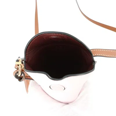 Pre-owned Loewe Brown Orange Pink Leather Pochette Shoulder Bag ()