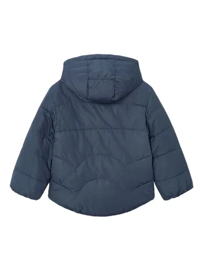 Mayoral Reversible Puffer Jacket In Blue