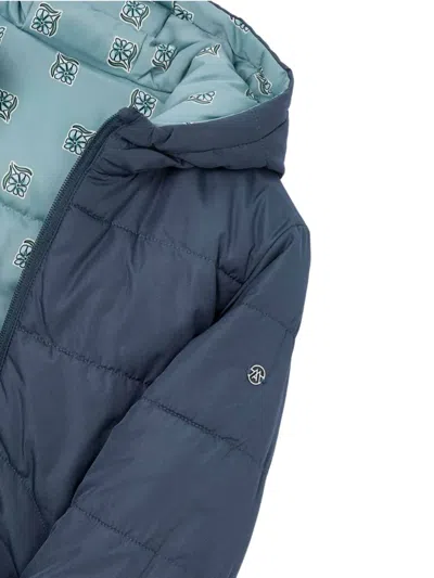 Mayoral Reversible Puffer Jacket In Blue