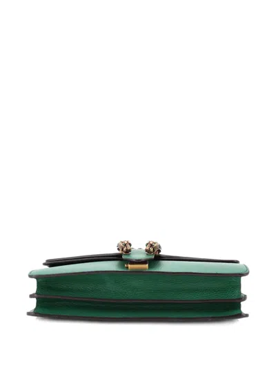 Pre-owned Gucci Dionysus Bag Leather Small Shoulder Bag In Green