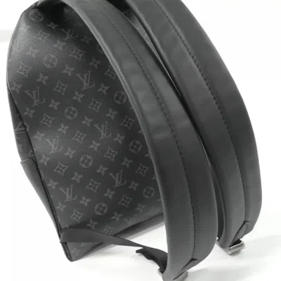 Pre-owned Louis Vuitton Black Coated Canvas Backpack ()