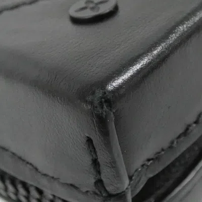 Pre-owned Louis Vuitton Black Coated Canvas Shoulder Bag ()