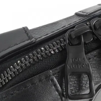 Pre-owned Louis Vuitton Black Coated Canvas Shoulder Bag ()