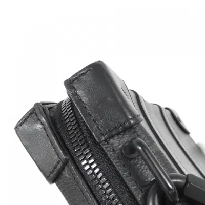 Pre-owned Louis Vuitton Black Coated Canvas Shoulder Bag ()