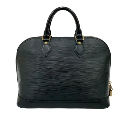 Pre-owned Louis Vuitton Black Epi Leather Boston Bag Handbag ()