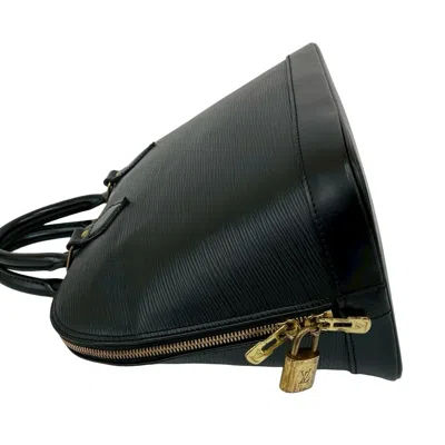 Pre-owned Louis Vuitton Black Epi Leather Boston Bag Handbag ()