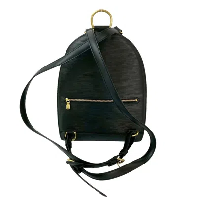 Pre-owned Louis Vuitton Black Leather Backpack ()