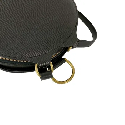 Pre-owned Louis Vuitton Black Leather Backpack ()