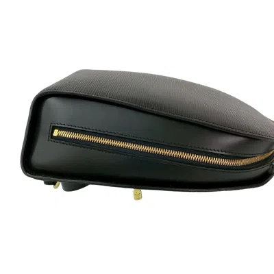 Pre-owned Louis Vuitton Black Leather Backpack ()