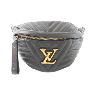 Pre-owned Louis Vuitton Black Leather Fanny Pack Shoulder Bag ()