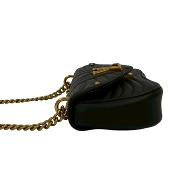 Pre-owned Louis Vuitton Black Leather Pochette Shoulder Bag ()