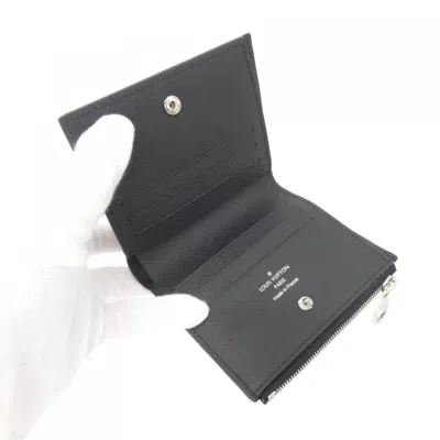 Pre-owned Louis Vuitton Black Leather Wallet (bi-fold) ()