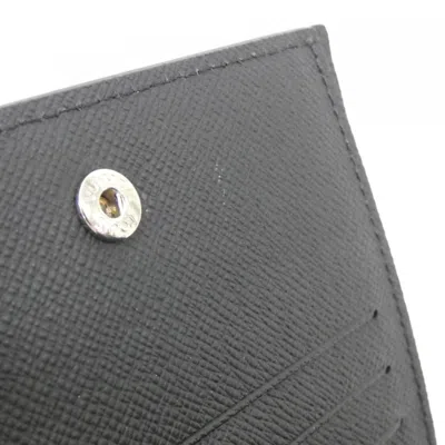 Pre-owned Louis Vuitton Black Leather Wallet (bi-fold) ()