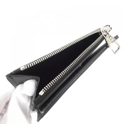 Pre-owned Louis Vuitton Black Leather Wallet (bi-fold) ()