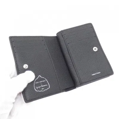 Pre-owned Louis Vuitton Black Leather Wallet (bi-fold) ()