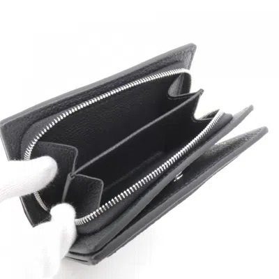 Pre-owned Louis Vuitton Black Leather Wallet (bi-fold) ()