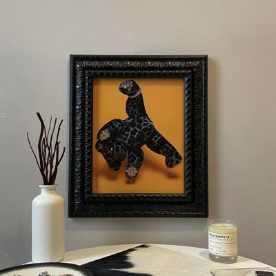 Pre-owned Chrome Hearts Silver Studded Teddy Bear Poster In Orange