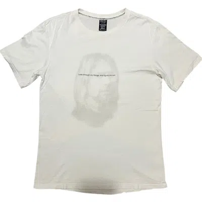 Pre-owned Number N Ine Number (n)ine 2008aw “birds” Kurt Cobain T-shirt In White