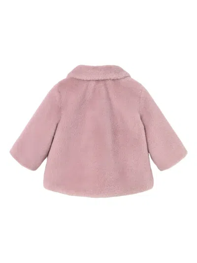 Mayoral Faux-fur Coat In Pink
