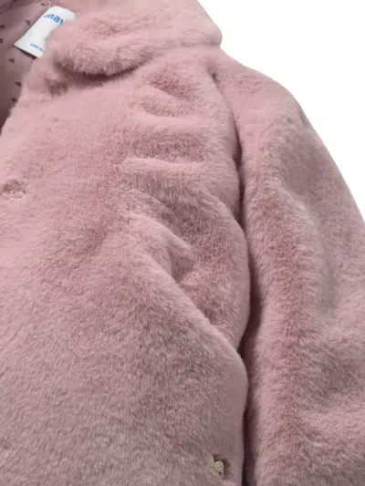 Mayoral Faux-fur Coat In Pink