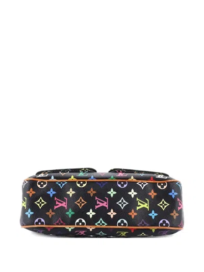 Pre-owned Louis Vuitton Lodge Handbag Monogram Multicolor Gm Shoulder Bag In Black
