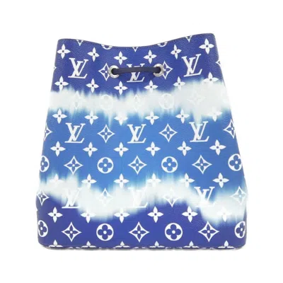 Pre-owned Louis Vuitton Blue Coated Canvas Shoulder Bag ()