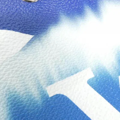 Pre-owned Louis Vuitton Blue Coated Canvas Shoulder Bag ()