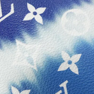 Pre-owned Louis Vuitton Blue Coated Canvas Shoulder Bag ()