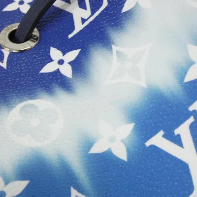 Pre-owned Louis Vuitton Blue Coated Canvas Shoulder Bag ()