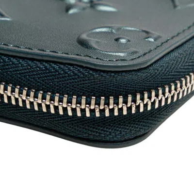 Pre-owned Louis Vuitton Blue Leather Coin Purse/coin Case ()