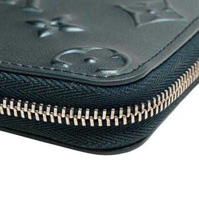 Pre-owned Louis Vuitton Blue Leather Coin Purse/coin Case ()