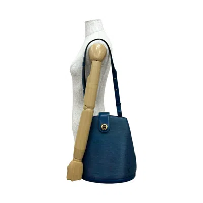 Pre-owned Louis Vuitton Blue Leather Shoulder Bag Tote Bag ()