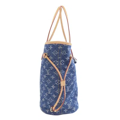 Pre-owned Louis Vuitton Blue Monogram Denim Tote Bag ()