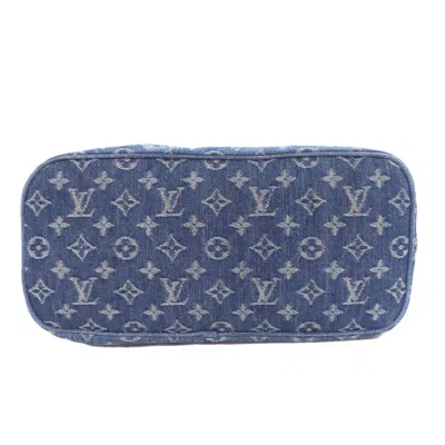 Pre-owned Louis Vuitton Blue Monogram Denim Tote Bag ()
