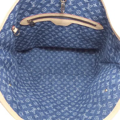 Pre-owned Louis Vuitton Blue Monogram Denim Tote Bag ()