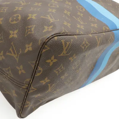 Pre-owned Louis Vuitton Blue Monogram Shoulder Bag Tote Bag ()